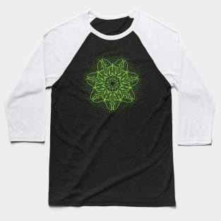 Symmetric Butterflies - Mandala Design - gn Baseball T-Shirt